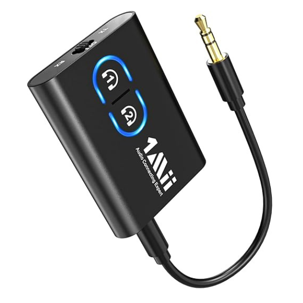 Bluetooth audio transmitter for wireless headphones