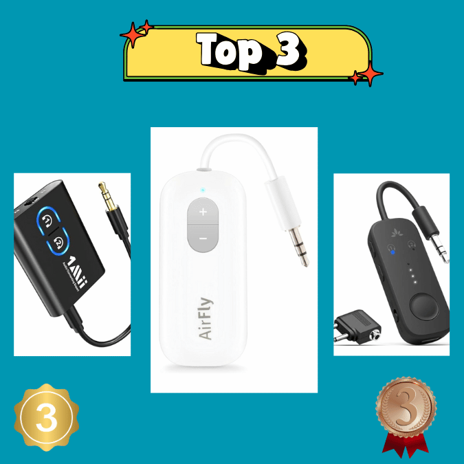Bluetooth audio transmitter for wireless headphones